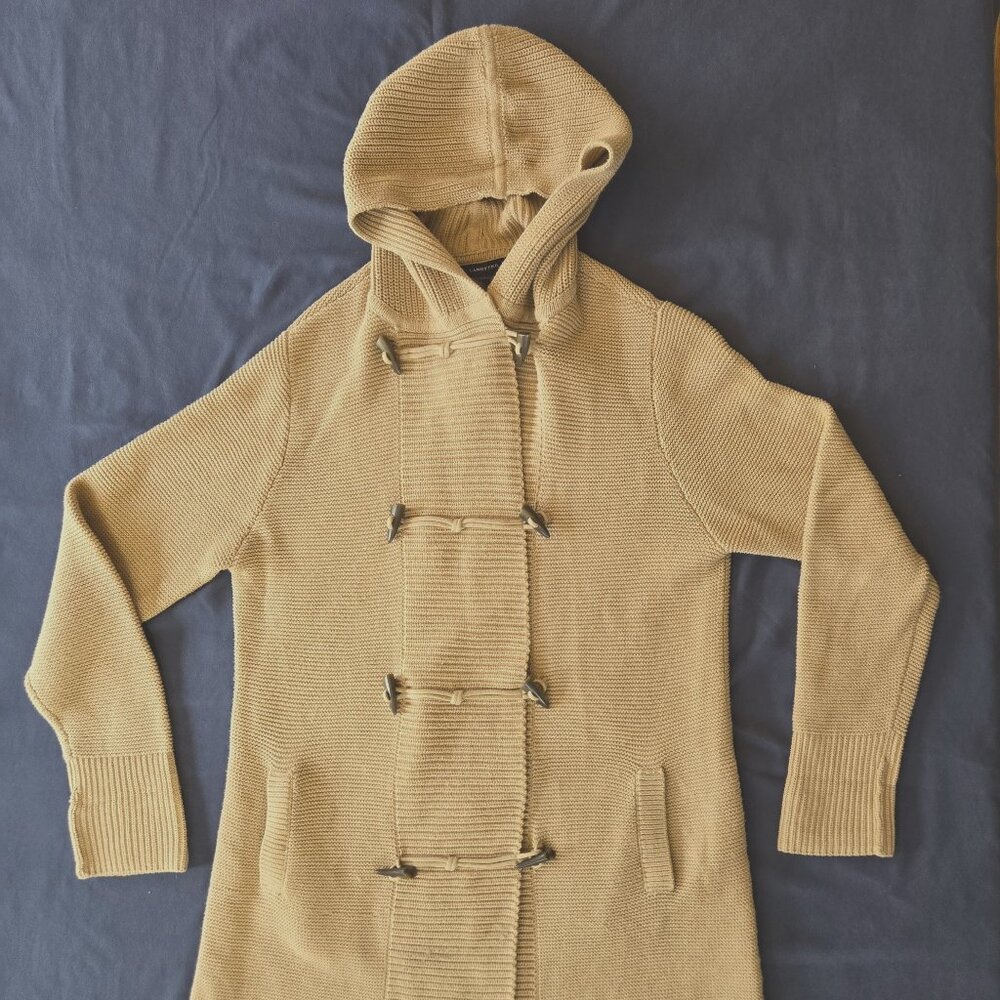 Land's End 100% baumwolle hooded cardigan